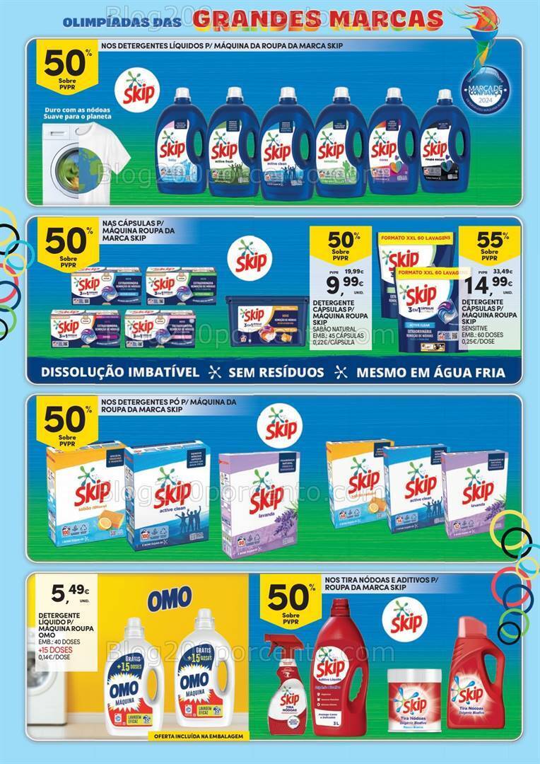 Antevisão Folheto CONTINENTE Grandes Marcas Promoções de 16 a 28 julho