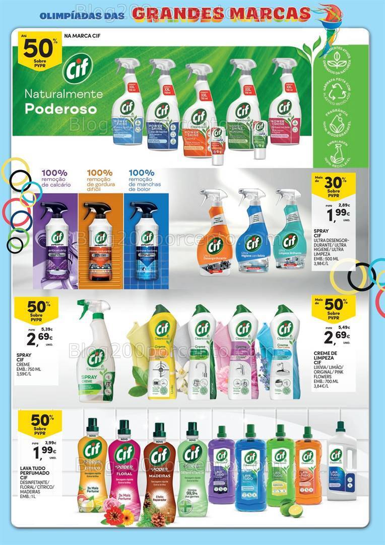 Antevisão Folheto CONTINENTE Grandes Marcas Promoções de 16 a 28 julho