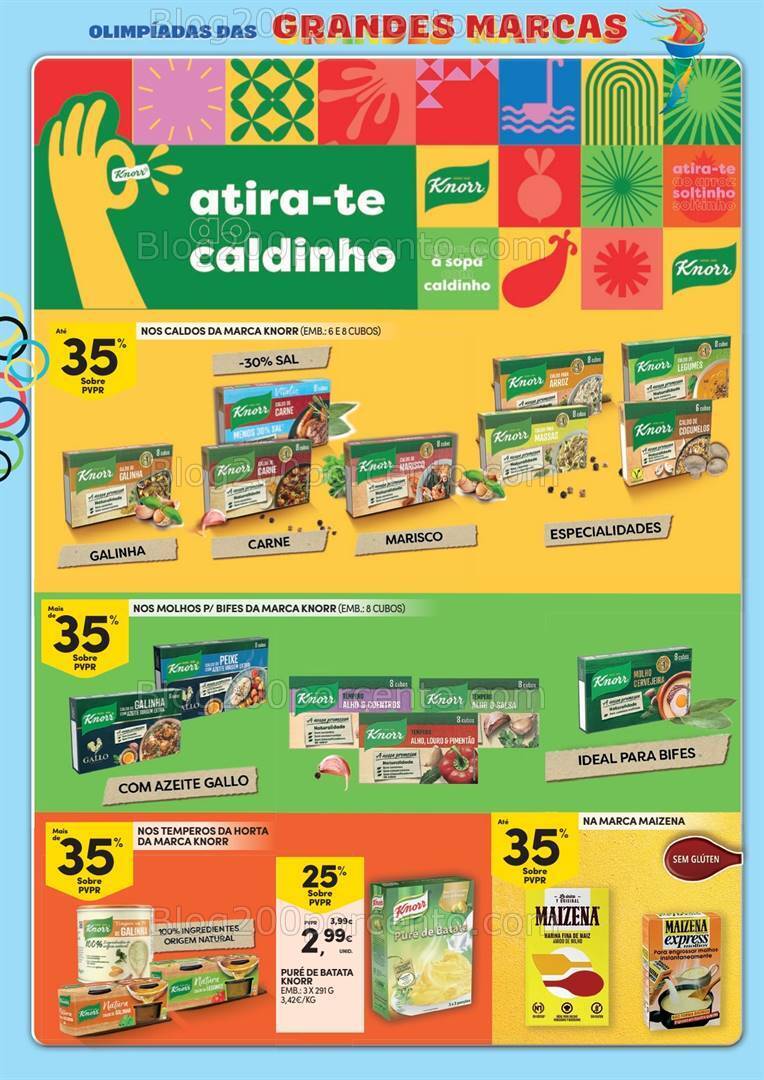 Antevisão Folheto CONTINENTE Grandes Marcas Promoções de 16 a 28 julho