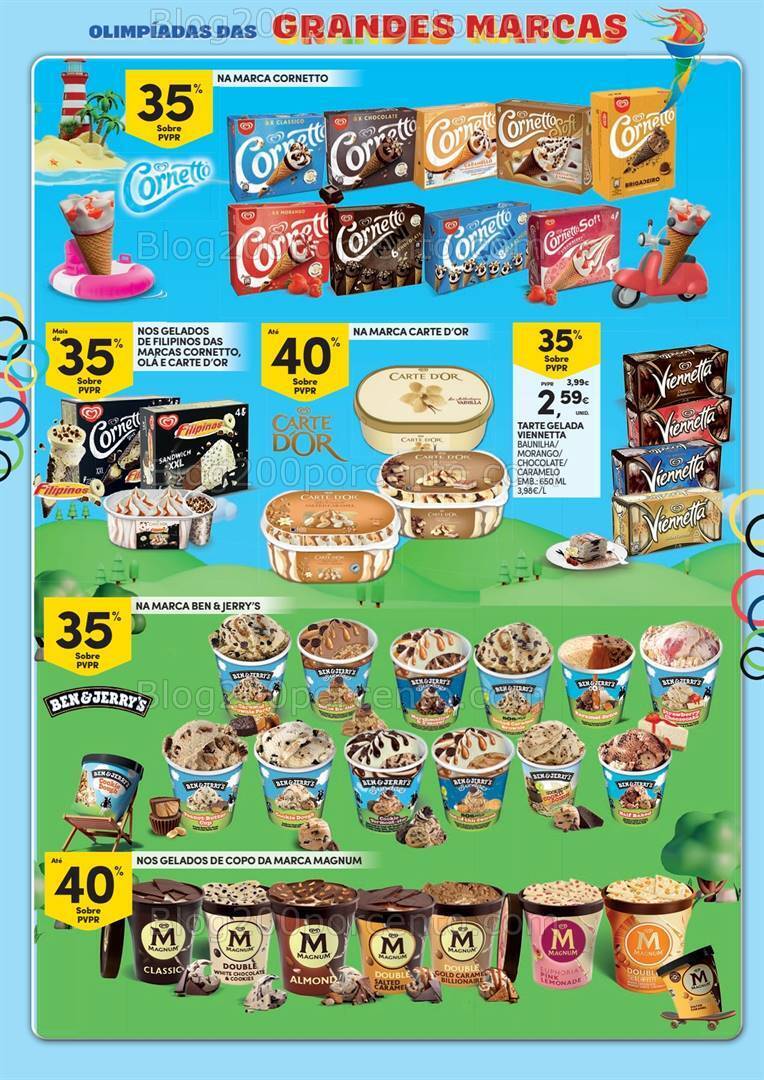 Antevisão Folheto CONTINENTE Grandes Marcas Promoções de 16 a 28 julho