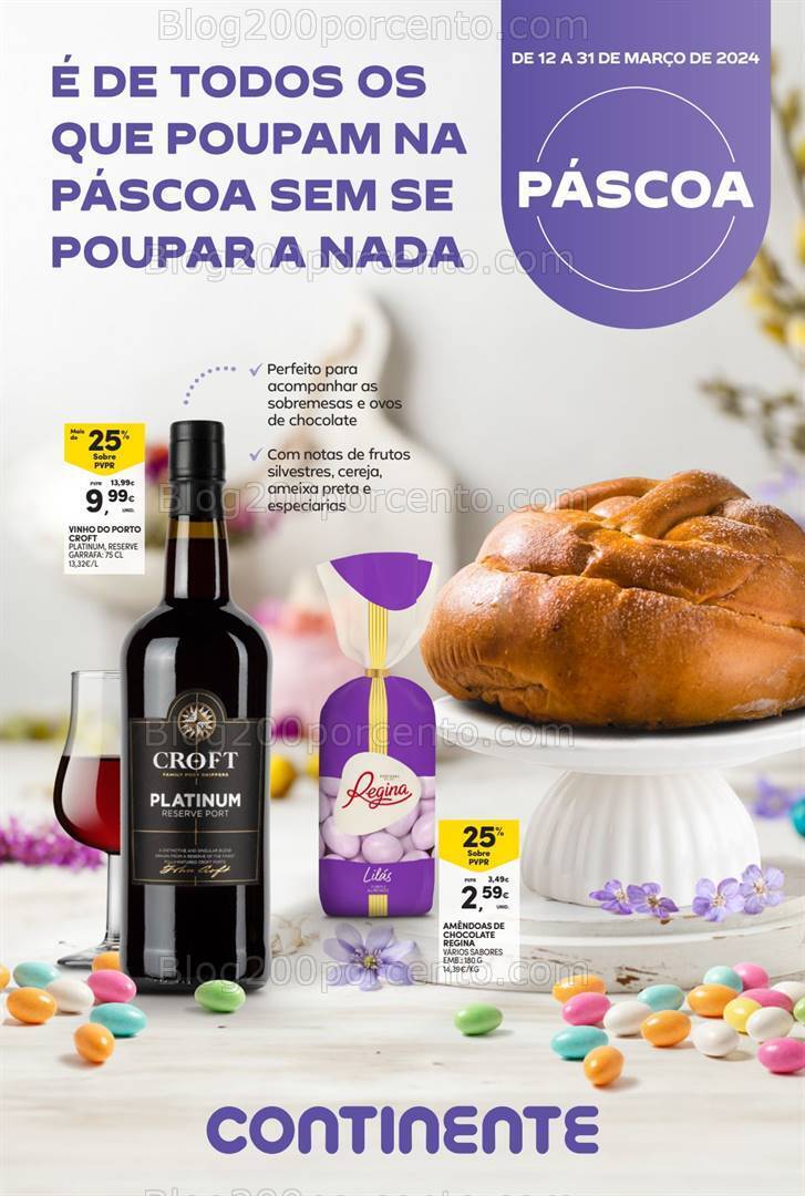 Antevisão Folheto CONTINENTE Madeira Páscoa Promoções de 12 a 31 março