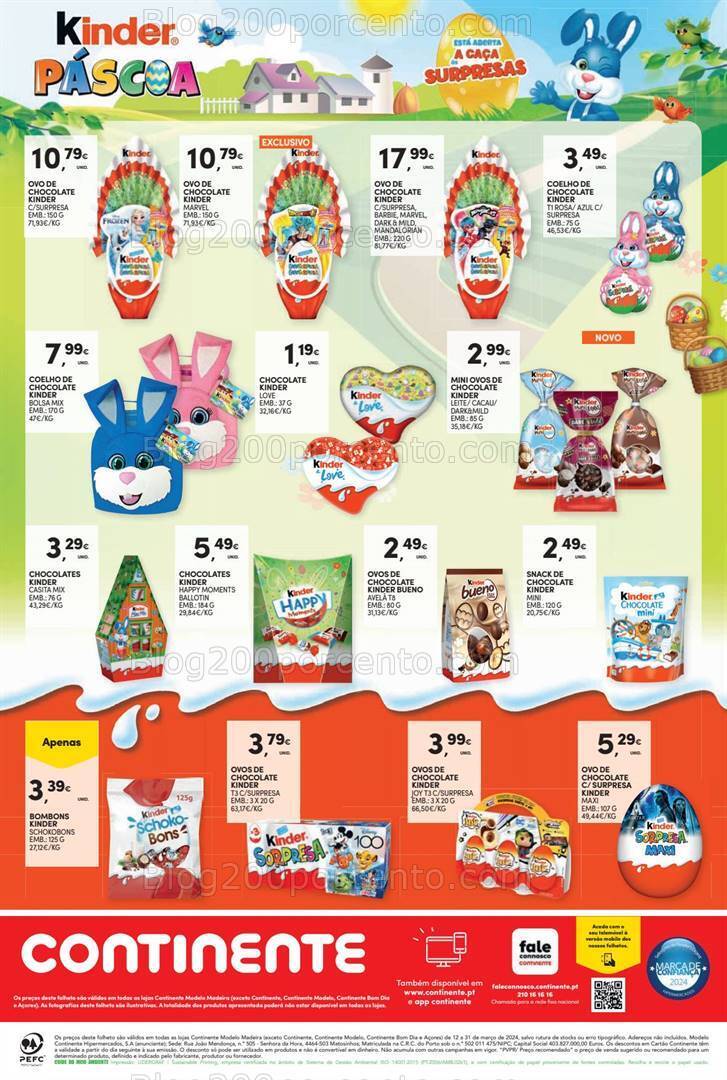 Antevisão Folheto CONTINENTE Madeira Páscoa Promoções de 12 a 31 março