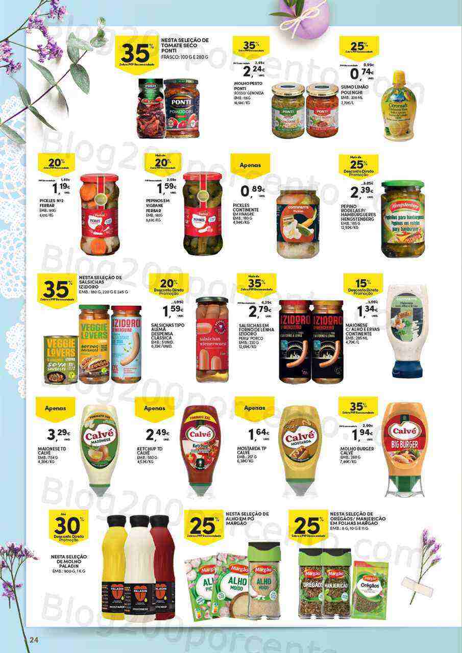 Antevisão Folheto CONTINENTE Páscoa Açores Promoções de 21 março a 9 abril