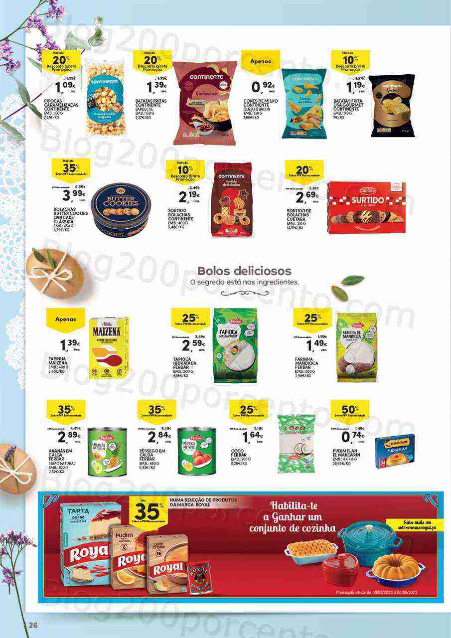 Antevisão Folheto CONTINENTE Páscoa Açores Promoções de 21 março a 9 abril