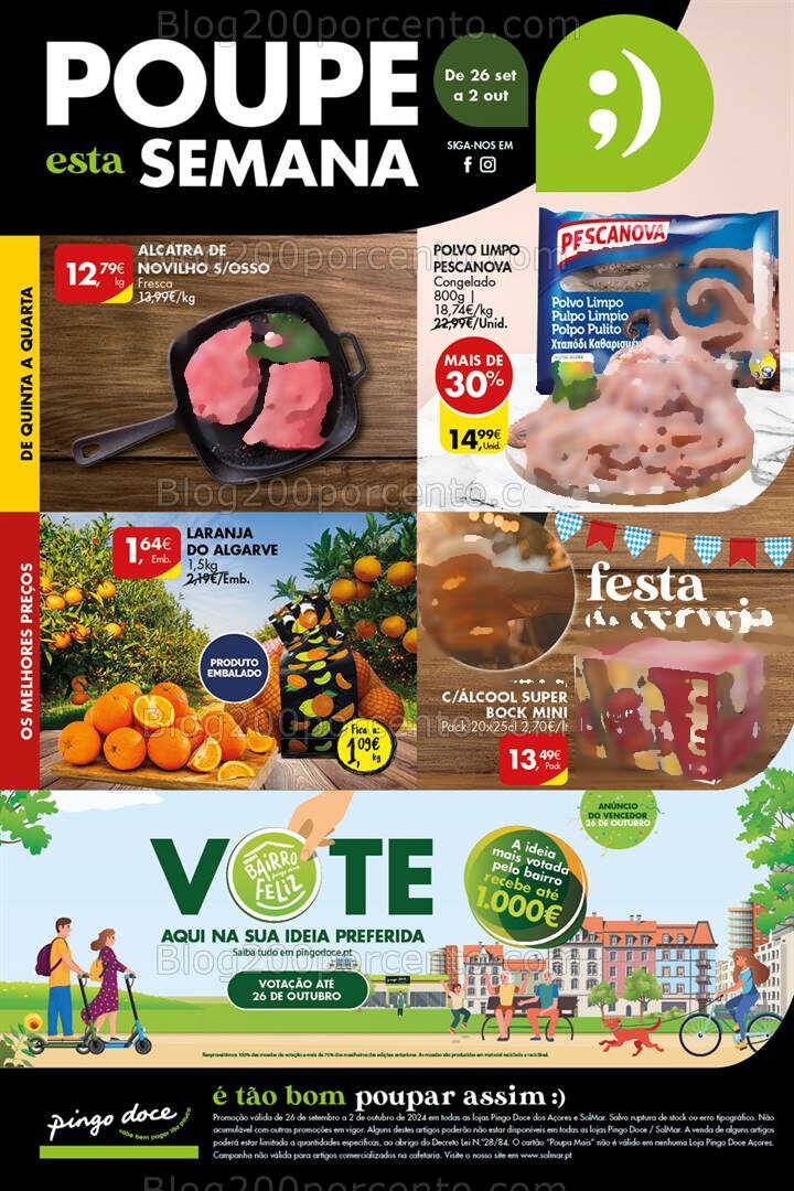 Antevisão Folheto PINGO DOCE Açores Promoções de 26 setembro a 2 outubro