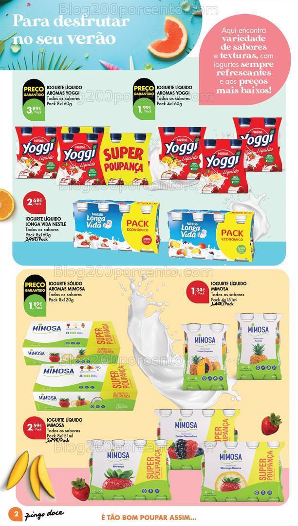 Antevisão Folheto PINGO DOCE Especial Iogurtes Promoções de 25 junho a 8 julho