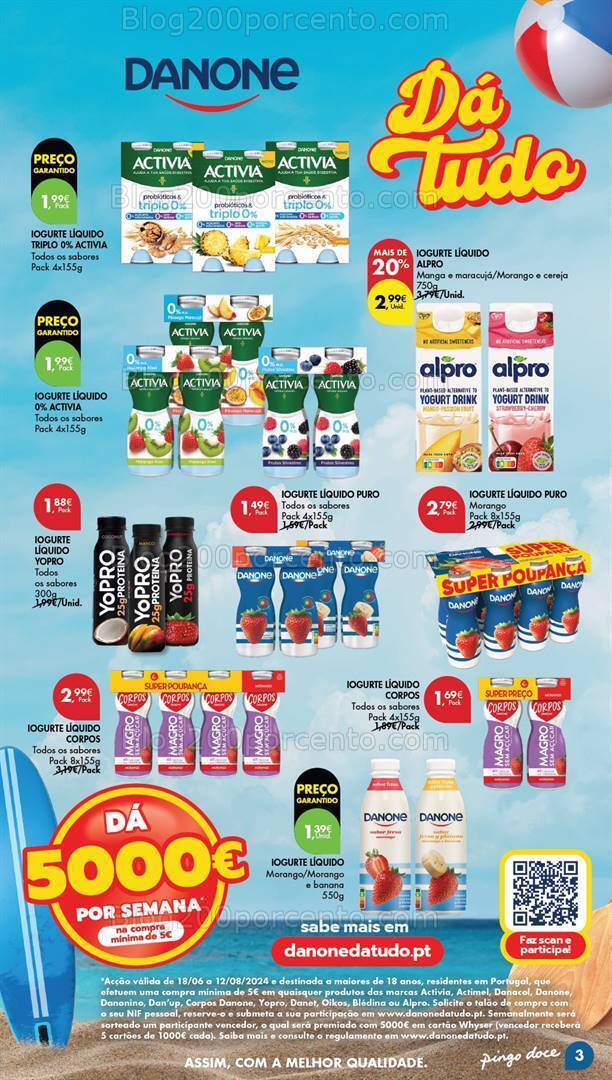 Antevisão Folheto PINGO DOCE Especial Iogurtes Promoções de 25 junho a 8 julho