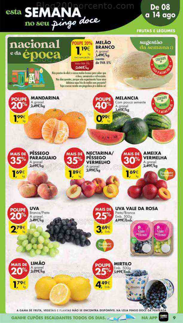 Antevisão Folheto PINGO DOCE Madeira Promoções de 8 a 14 agosto