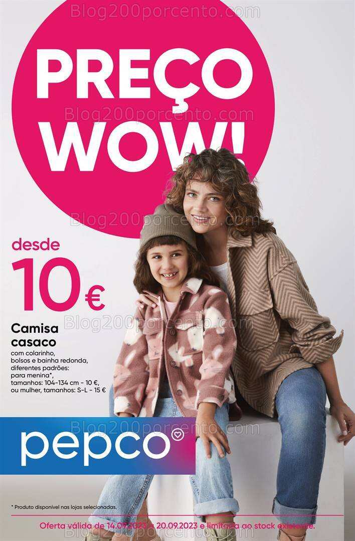Antevisão Folheto PEPCO Moda e Bazar Promoções de 14 a 20 setembro