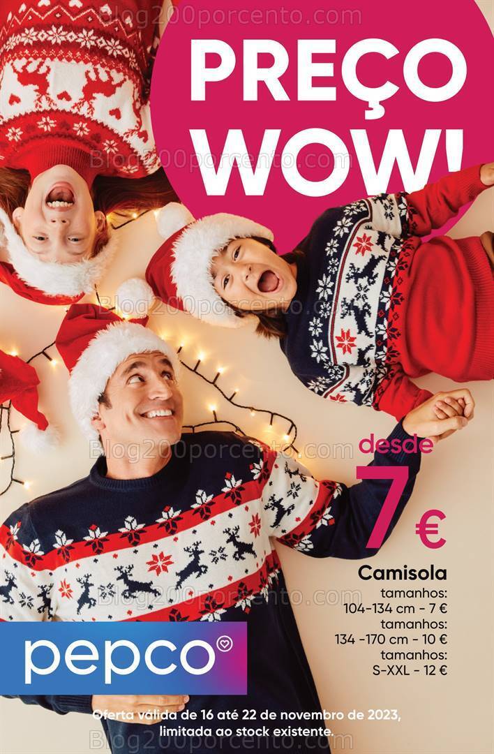 Antevisão Folheto PEPCO Moda e Bazar Promoções de 16 a 22 novembro