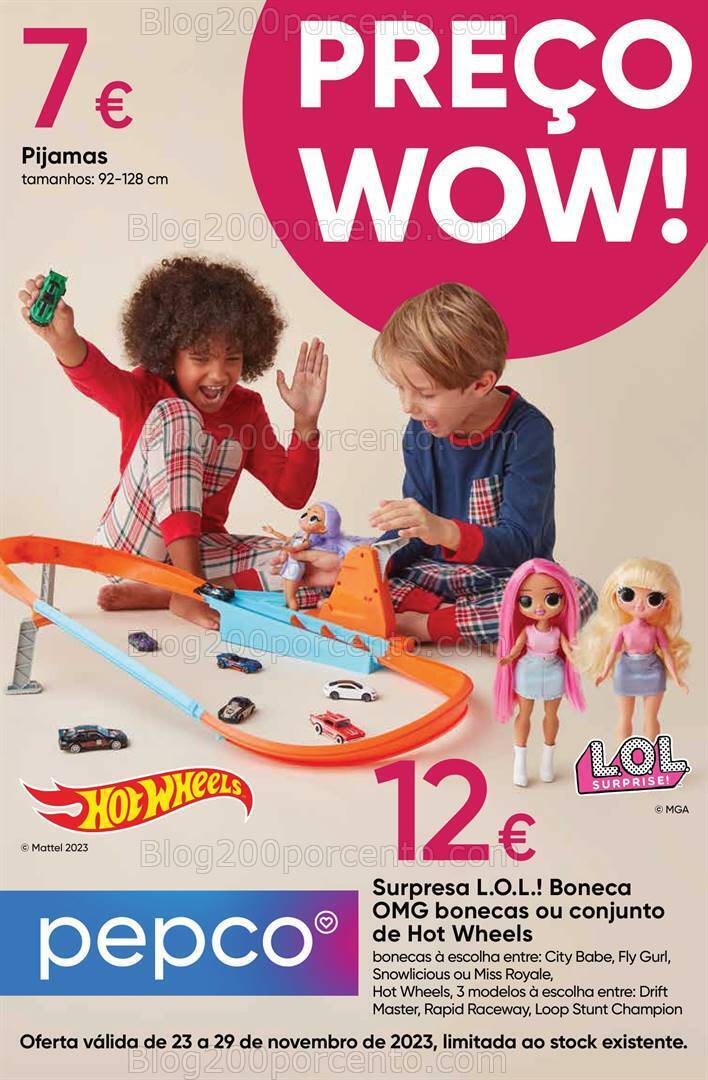 Antevisão Folheto PEPCO Bazar Natal Promoções de 23 a 29 novembro