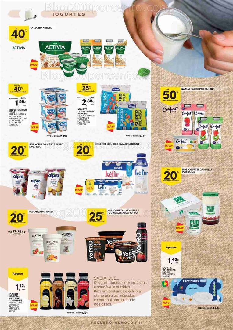 Antevisão Folheto CONTINENTE Especial Pequeno Almoço Promoções de 15 a 27 agosto