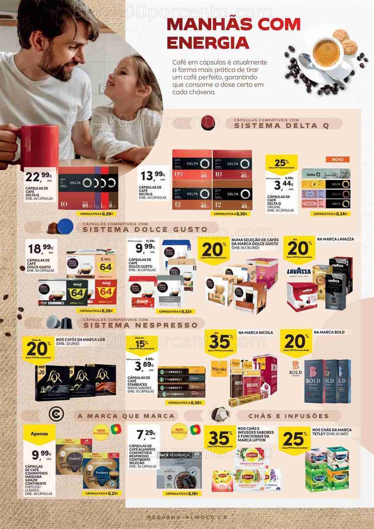 Antevisão Folheto CONTINENTE Especial Pequeno Almoço Promoções de 15 a 27 agosto