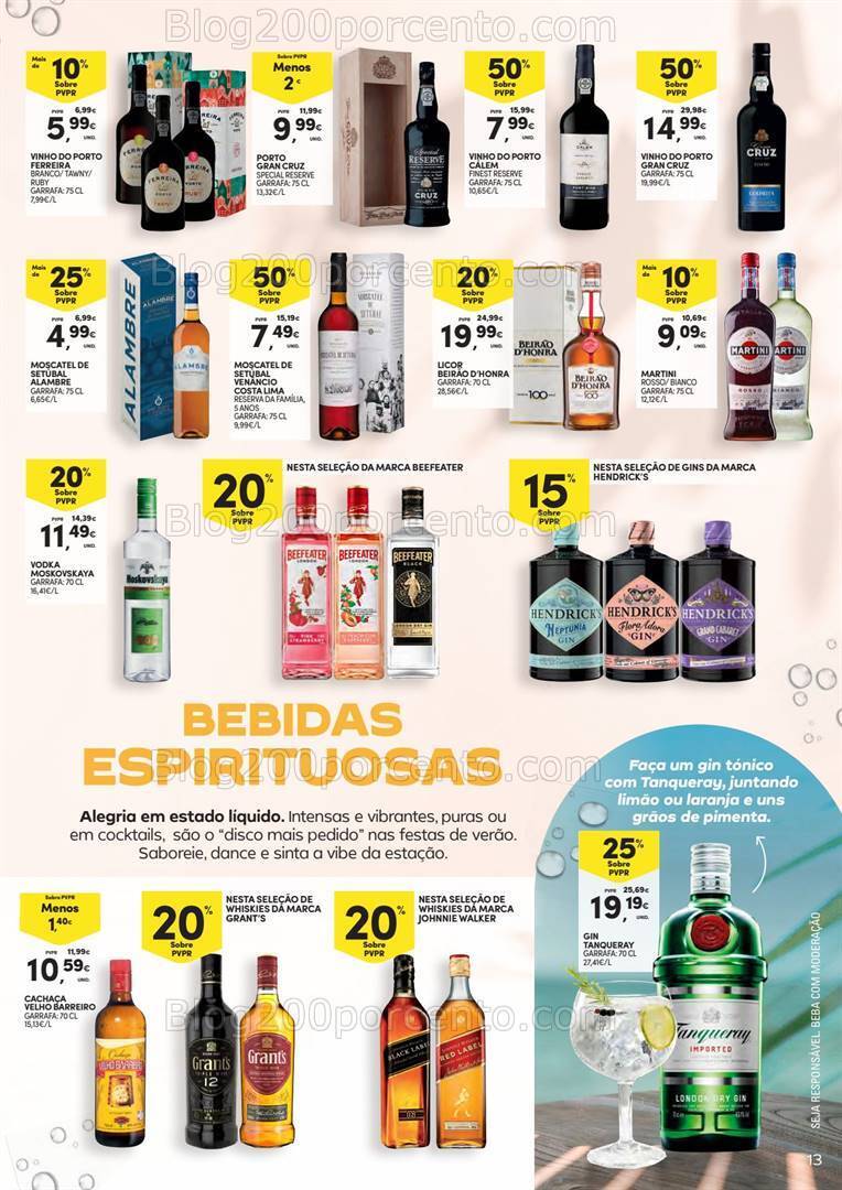 Antevisão Folheto CONTINENTE Petiscos de Verão Promoções de 23 julho a 11 agosto