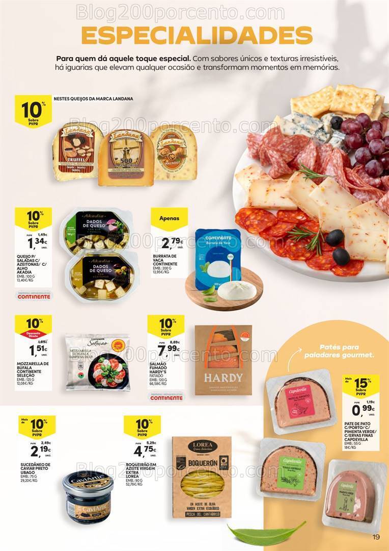 Antevisão Folheto CONTINENTE Petiscos de Verão Promoções de 23 julho a 11 agosto