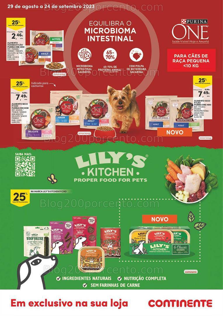 Antevisão Folheto CONTINENTE Pets Promoções de 29 agosto a 24 setembro