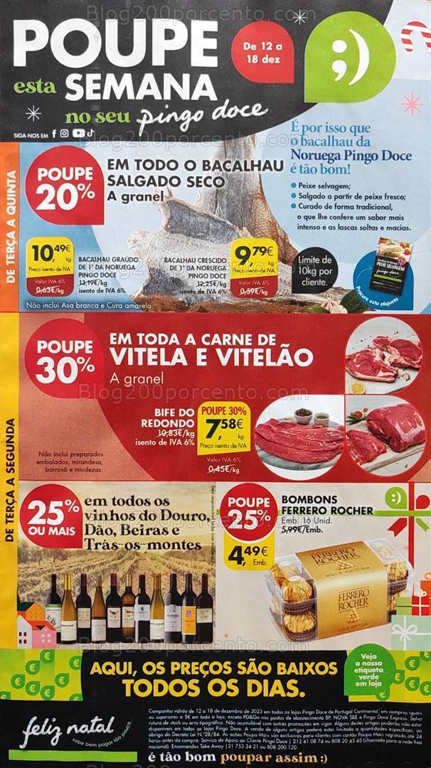 Antevisão Folheto PINGO DOCE Promoções de 12 a 18 dezembro