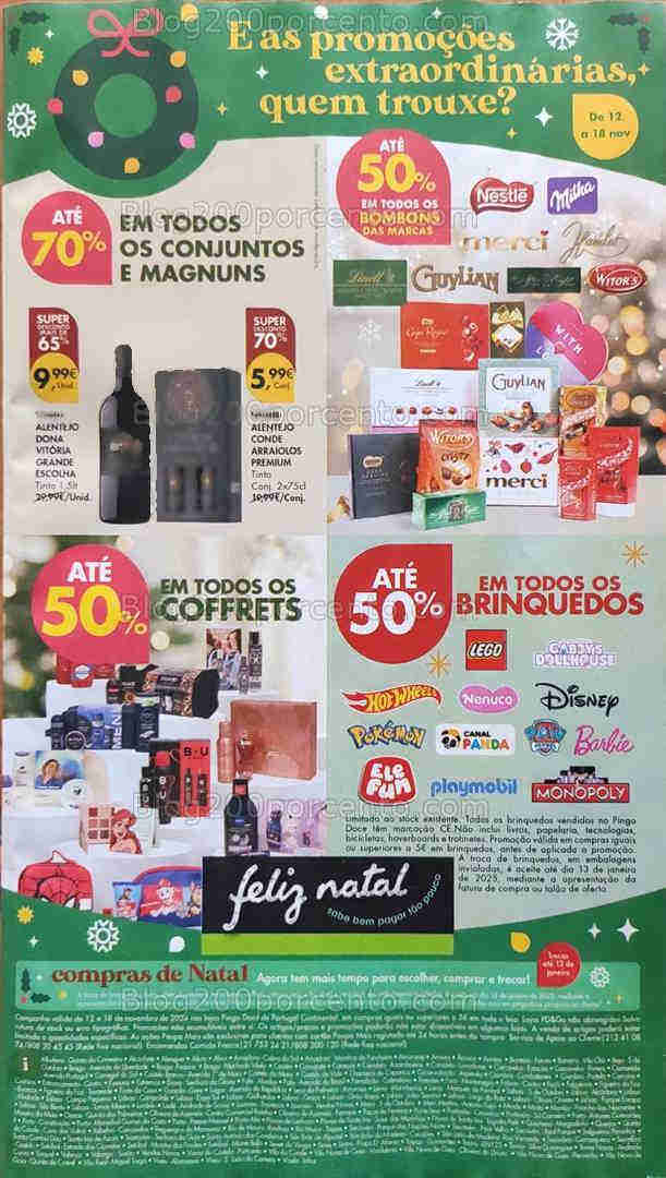 Antevisão Folheto PINGO DOCE Natal Promoções de 12 a 18 novembro
