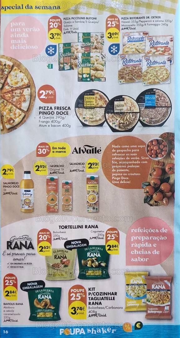 Antevisão Folheto PINGO DOCE Promoções de 13 a 19 agosto