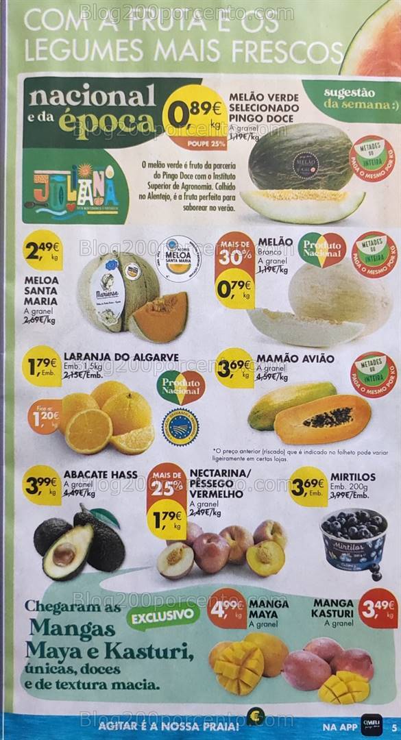 Antevisão Folheto PINGO DOCE Promoções de 13 a 19 agosto