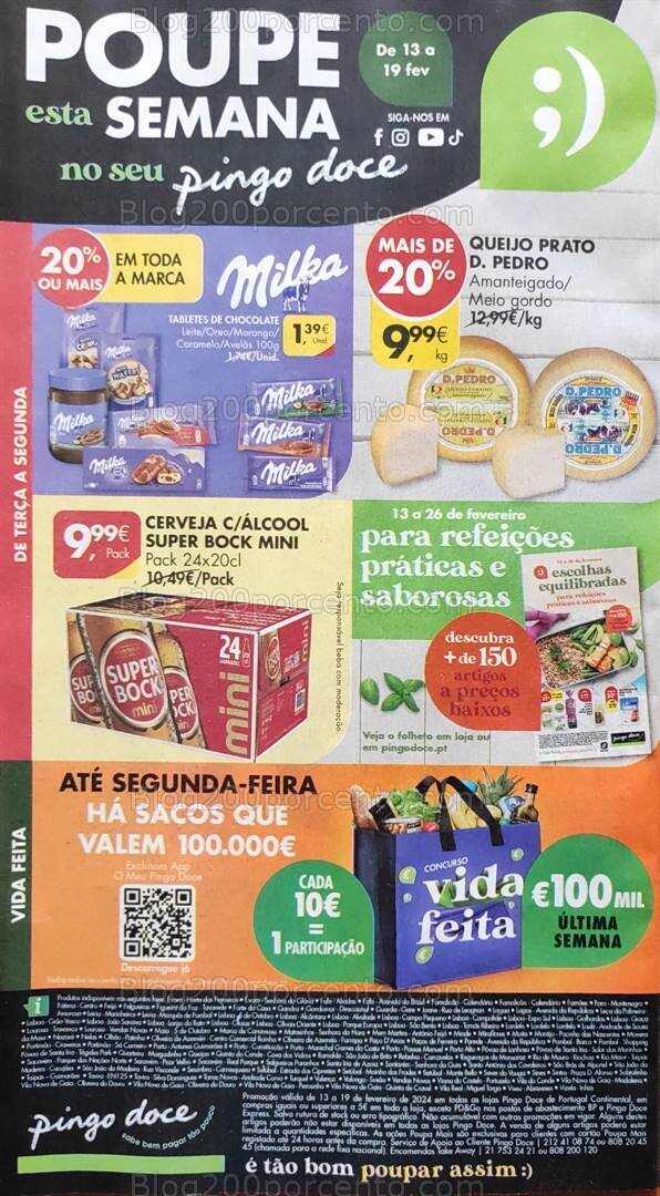 Antevisão Folheto PINGO DOCE Super Promoções de 13 a 19 fevereiro