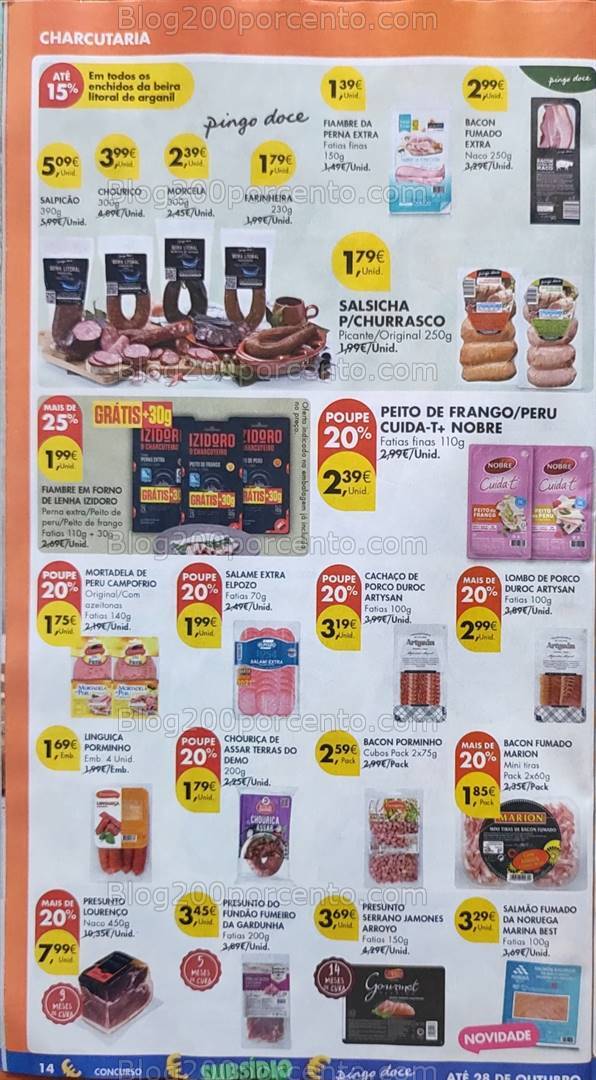 Antevisão Folheto PINGO DOCE Promoções de 15 a 21 outubro