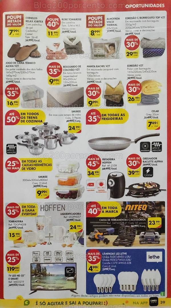 Antevisão Folheto PINGO DOCE Bazar Promoções de 16 a 22 janeiro