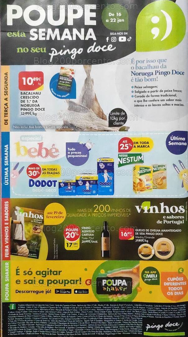 Antevisão Folheto PINGO DOCE Promoções de 16 a 22 janeiro