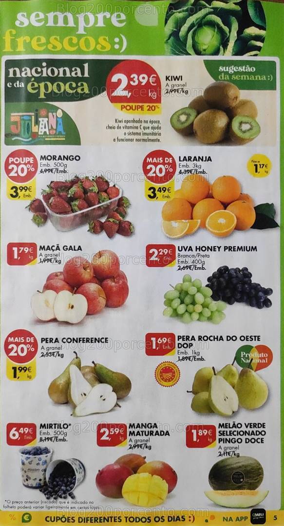Antevisão Folheto PINGO DOCE Promoções de 16 a 22 janeiro