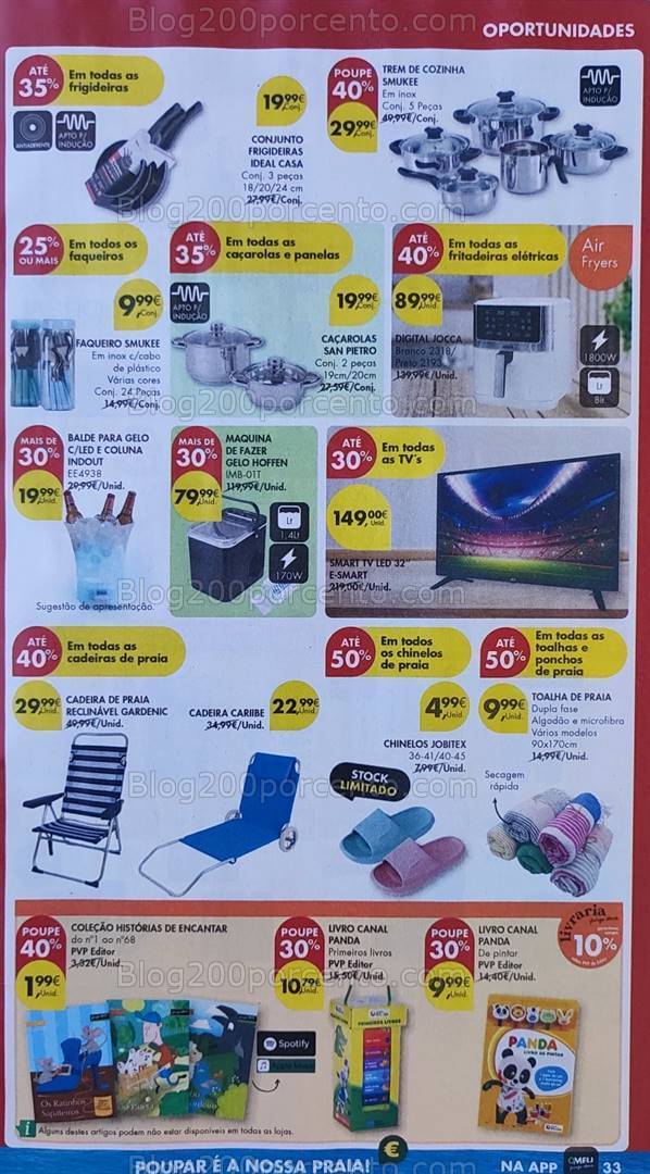 Antevisão Folheto PINGO DOCE Bazar Promoções de 16 a 22 julho