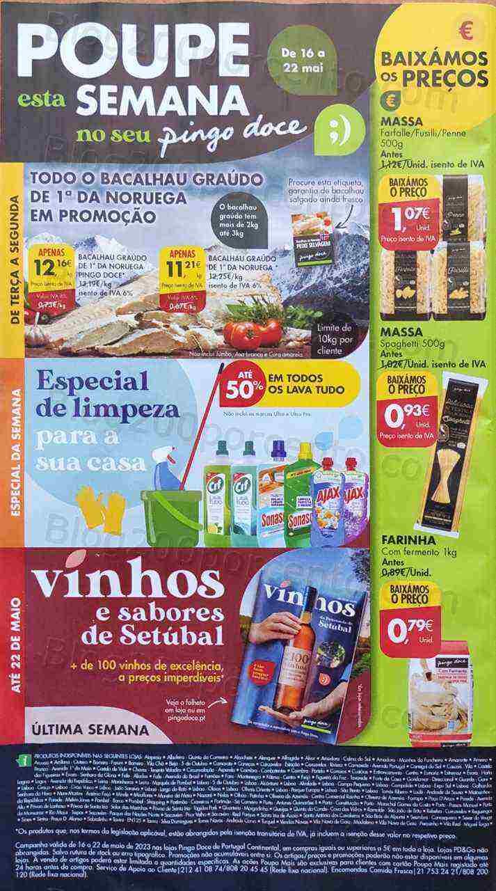 Antevisão Folheto PINGO DOCE Promoções de 16 a 22 maio