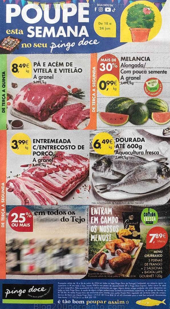 Antevisão Folheto PINGO DOCE Promoções de 18 a 24 junho