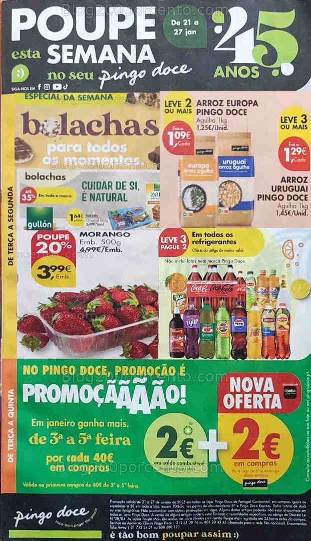 Antevisão Folheto PINGO DOCE Promoções de 21 a 27 janeiro