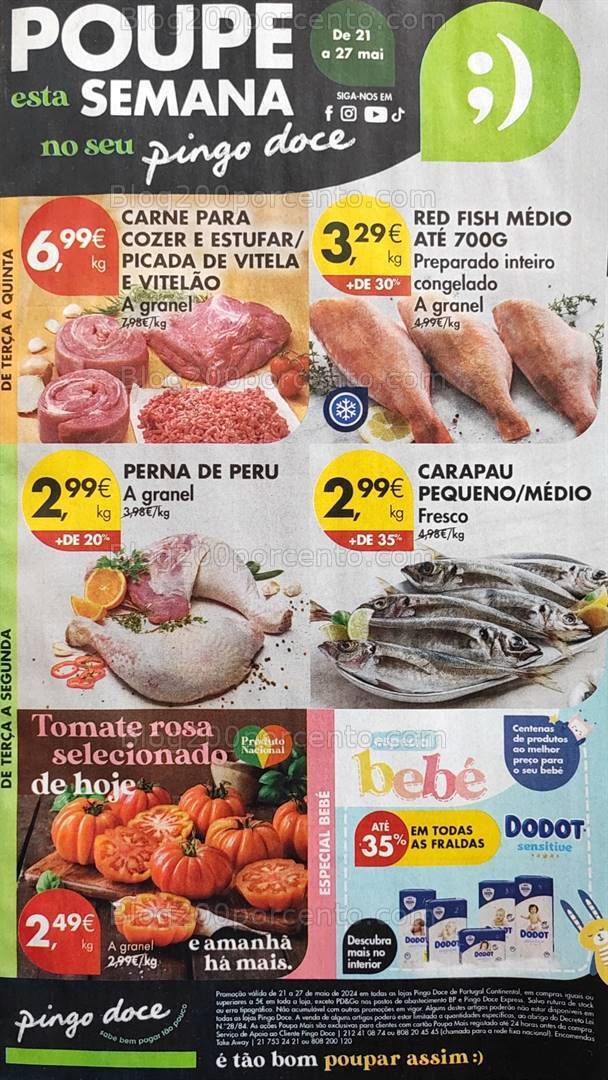 Antevisão Folheto PINGO DOCE Promoções de 21 a 27 maio