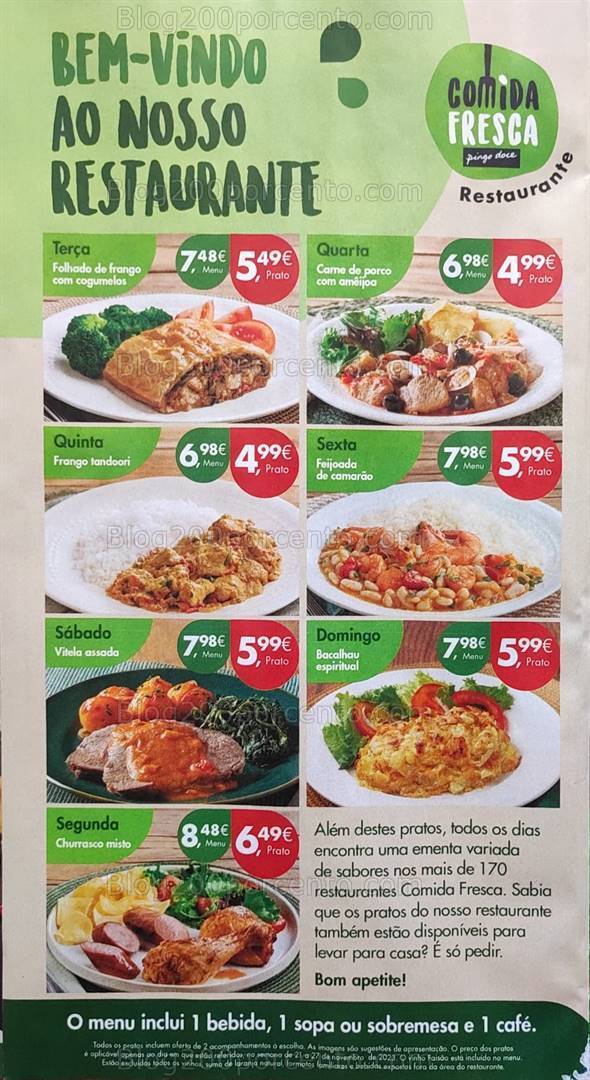 Antevisão Folheto PINGO DOCE Promoções de 21 a 27 novembro