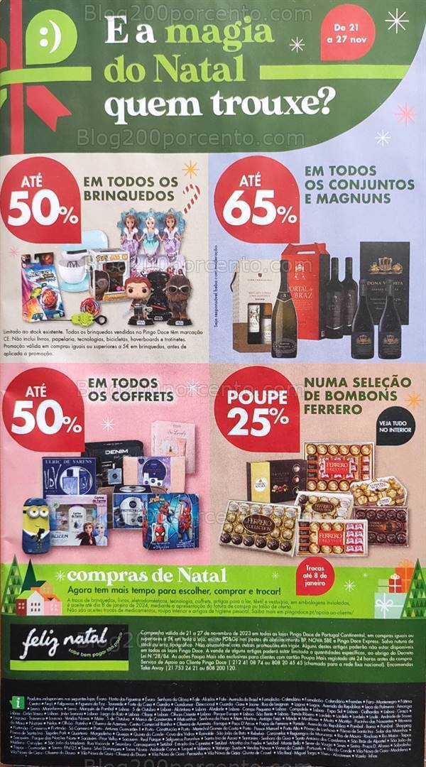 Antevisão Folheto PINGO DOCE Natal Promoções de 21 a 27 novembro