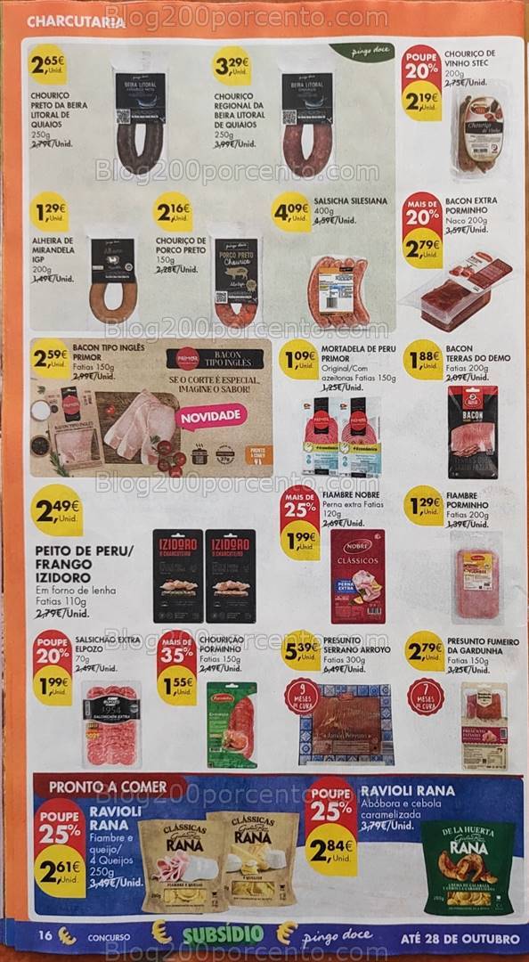 Antevisão Folheto PINGO DOCE Promoções de 22 a 28 outubro