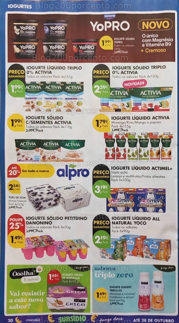 Antevisão Folheto PINGO DOCE Promoções de 22 a 28 outubro