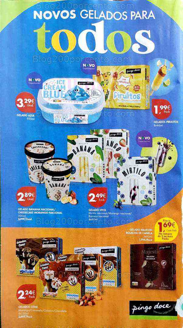 Antevisão Folheto PINGO DOCE Gelados Promoções de 25 a 31 julho