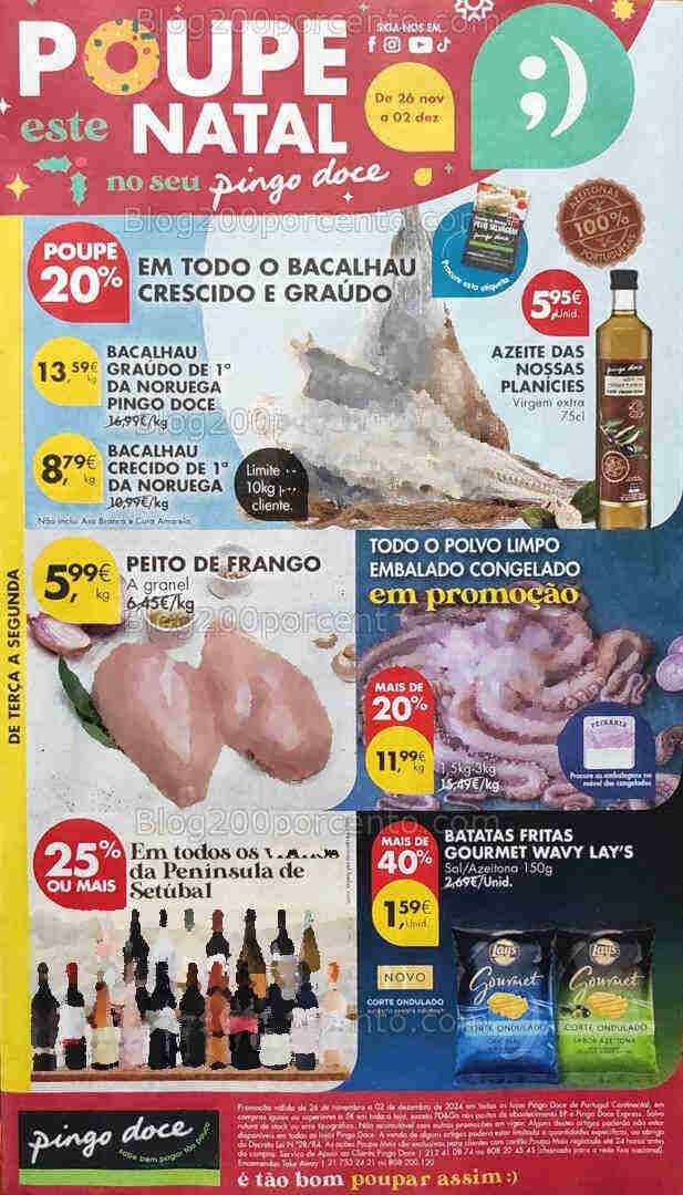 Antevisão Folheto PINGO DOCE Promoções de 26 novembro a 2 dezembro