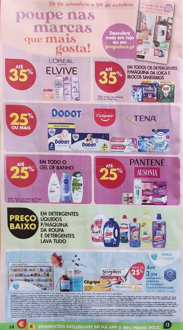 Antevisão Folheto PINGO DOCE Promoções de 26 setembro a 2 outubro