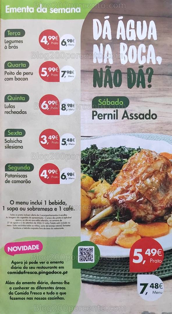 Antevisão Folheto PINGO DOCE Promoções de 27 agosto a 2 setembro