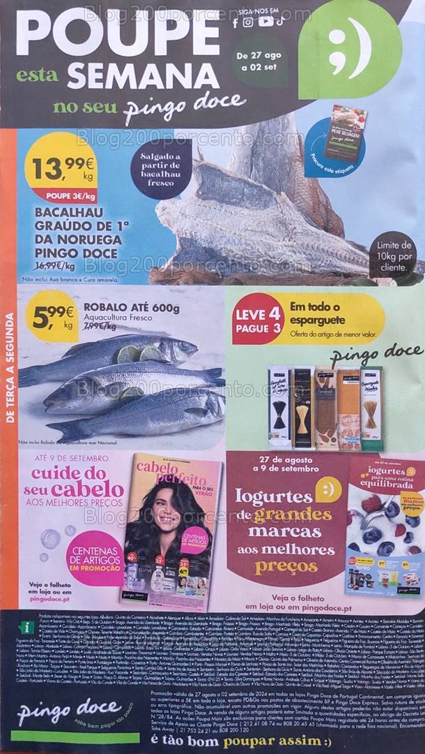 Antevisão Folheto PINGO DOCE Promoções de 27 agosto a 2 setembro