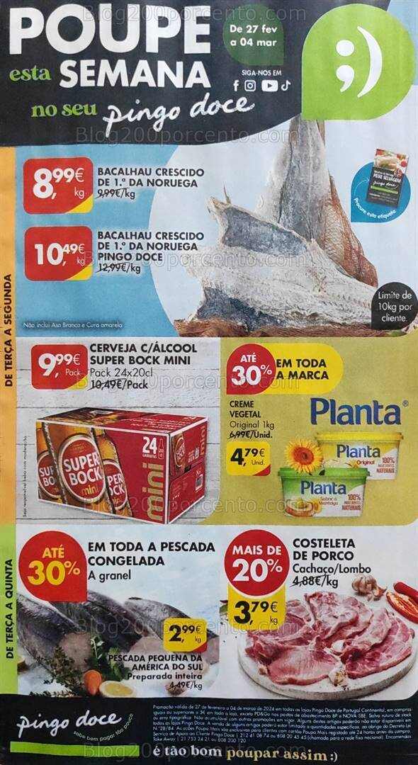 Antevisão Folheto PINGO DOCE Promoções de 27 fevereiro a 4 março