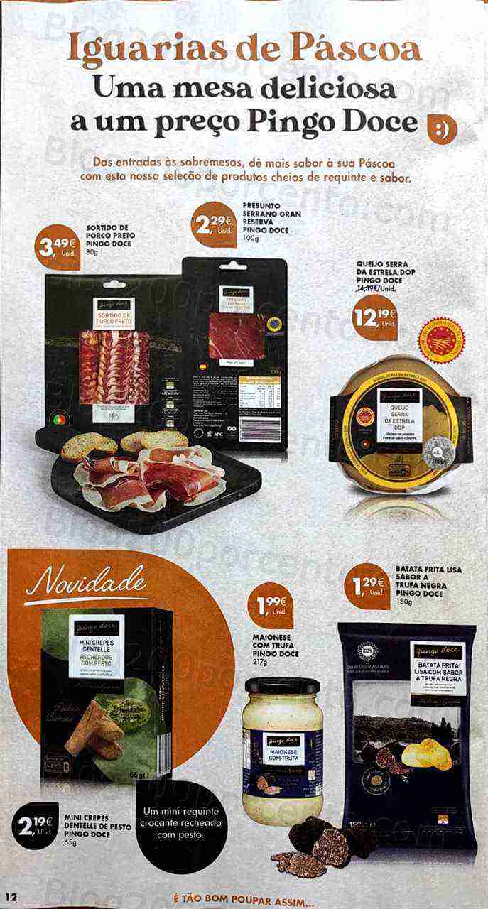 Antevisão Folheto PINGO DOCE Iguarias Páscoa Promoções de 28 março a 3 abril