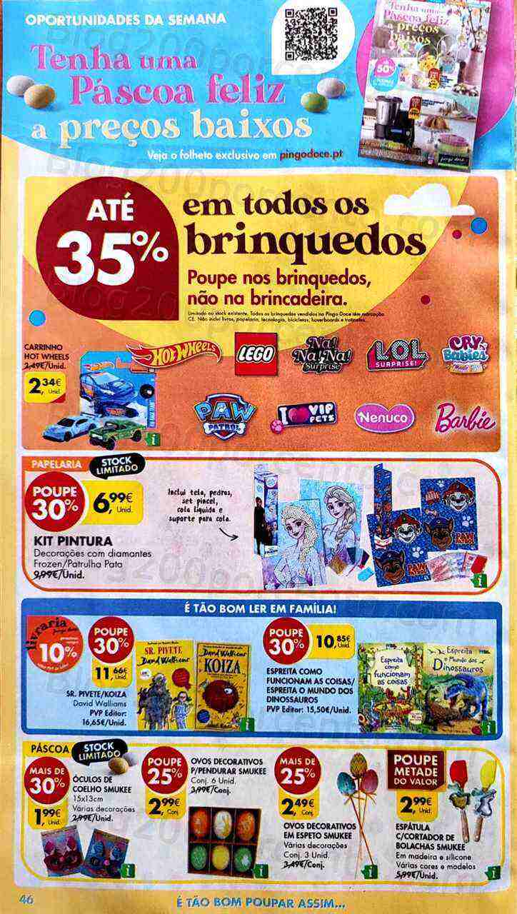 Antevisão Folheto PINGO DOCE Bazar Promoções de 28 março a 3 abril