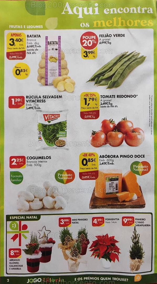 Antevisão Folheto PINGO DOCE Promoções de 28 novembro a 4 dezembro