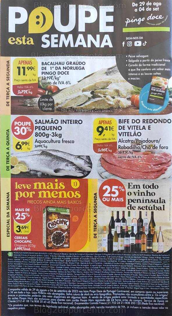 Antevisão Folheto PINGO DOCE Promoções de 29 agosto a 4 setembro