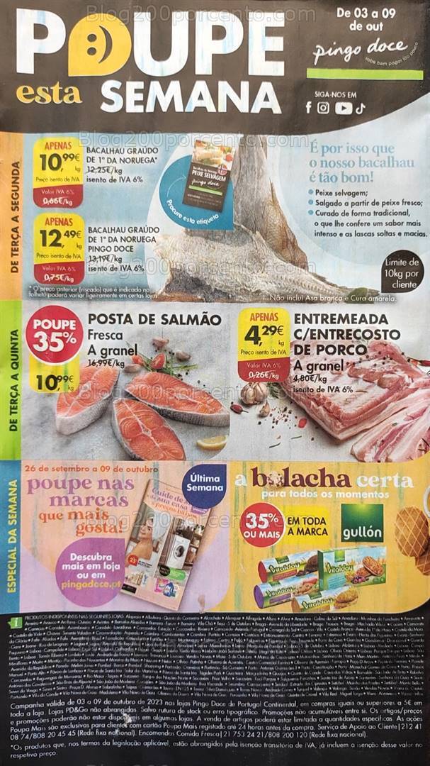 Antevisão Folheto PINGO DOCE Promoções de 3 a 9 outubro