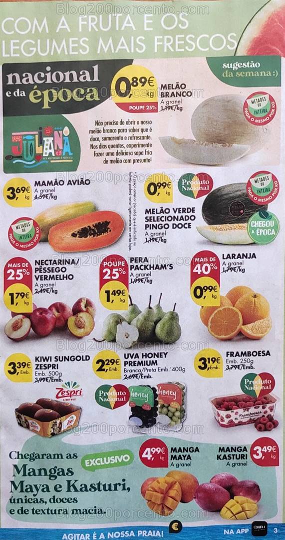 Antevisão Folheto PINGO DOCE Lojas Médias Promoções de 1 a 7 agosto